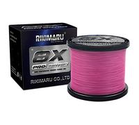 RIKIMARU Braid Pro 8X Fishing Line, Plum Pink, 30LB(0.25mm)-1000Yds