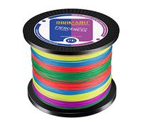 RIKIMARU FIERCENESS Braid Fishingline (Multicolor-1094Yds, 40LB(0.30mm)-8 Strands)