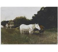 Rikin Liuff Andrew Wyeth Prints HORSE FLIES Poster Modern Wall Art Andrew Wyeth Painting Canvas Aesthetic Picture for Office Wall Decor 40x65cm Frameless