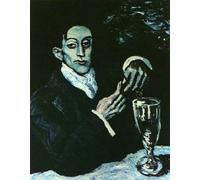 Rikin Liuff Bleu Man Portrait by Pablo Picasso Poster Aesthetic Canvas Wall Art Pablo Picasso Prints and Painting for Home Office Wall Decor 60x40cm Frameless