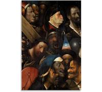 Rikin Liuff Christ Carrying The Cross by Hieronymus Bosch Poster and Prints Surrealism Wall Art Hieronymus Bosch Painting for Home Wall Decor 40x65cm Frameless