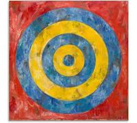 Rikin Liuff Famous Jasper Johns Wall Art Abstract Untitled Poster Jasper Johns Prints Jasper Johns Canvas Painting for Home Picture Decor 40x40cmx1 No Frame