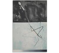 Rikin Liuff JASPER JOHNS Poster《Coat Hanger And Spoon》Canvas Wall Art JASPER JOHNS Prints JASPER JOHNS Painting Abstract Picture for Home Decor 50x75cm No Frame