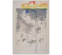 Rikin Liuff JASPER JOHNS Posters《Pinion 》Canvas Wall Art JASPER JOHNS Prints JASPER JOHNS Painting Abstract Picture for Home Wall Decor 50x75cmx1 No Frame