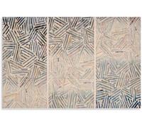 Rikin Liuff JASPER JOHNS Posters《Untitled》Canvas Wall Art JASPER JOHNS Prints JASPER JOHNS Painting Abstract Picture for Home Wall Decor 50x75cmx1 No Frame