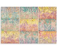 Rikin Liuff JASPER JOHNS Posters《Untitled》Canvas Wall Art JASPER JOHNS Prints JASPER JOHNS Painting Abstract Picture for Home Wall Decor 50x75cmx1 No Frame