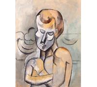 Rikin Liuff Pablo Picasso Poster 《Man with Arms Crossed》Painting Abstract Wall Art Pablo Picasso Canvas Prints for Office Wall Decor Picture 50x70cm Frameless
