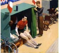 Rikin Liuff Say Bicycle Rider by Edward Hopper Poster and Prints Retro Wal Art Edward Hopper Painting Canvas for Home Wall Picture Decor 50x50cm Frameless