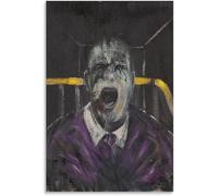 Rikin Liuff Study for A Head by Francis Bacon Poster and Prints Francis Bacon Abstract Wall Art Retro Canvas Painting for Home Picture Decor 40x55cm Frameless