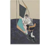 Rikin Liuff The Male Back by Francis Bacon Poster and Prints Francis Bacon Abstract Wall Art Retro Canvas Painting for Home Picture Decor 40x55cm Frameless