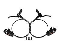Rikmody MTB Hydraulic Disc Brakes Set,Front 800mm Rear 1400mm Bicycle Hydraulic Brake Kit,Aluminum Alloy Mountain Bike Hydraulic Disc Brake Levers with Universal IS/PM Adapter for MTB Bilateral Brake
