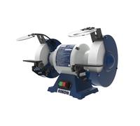 Rikon 80-808 - 8" Bench Grinder - Metal Construction, 550W, 1750 RPM, Dual Rear Dust Ports, Adjustable Tool Rests