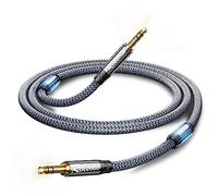 RIKSOIN Aux Cable-3.5mm Audio Cable with Magnetic Ring Supports [Hi-Fi,Shielded] Nylon Braided 3.5mm Male to Male AUX Cord Auxiliary Adapter Compatible with Car/Home Stereos, Speaker,Headphones-6.6FT