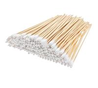 RIKWOG 200 Pcs Cotton Swabs, 6 Inch Long Ear Buds with Extra Long Wooden Handle Ear Picks for Cleaning, Jewelry, Polishing, Makeup, Dogs