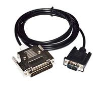 RIKYJIC DB25 25-pin Male to DB9 9-pin Male RS232 Data Cable for Mitsubishi GT11/GT15 Touch Screen Connecting FX2/FX2C/A/QnA Series PLC Cable GT01-C30R4-25P (1.8 Meters)