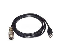 RIKYJIC USB Male to DIN 9-Pin DIN9 Male Data Cable for Thrustmaster TH8A TSSH MOD+Handbrake Computerized Inline Cable(2 Meters)