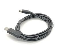 RIKYJIC USB to MINI DIN MD5 Round Head 5-Pin Cable for Pana-Sonic Touch Screen PLC FP0 FP2 Programming(1.8 Meters)