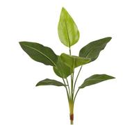 Rikyo 30 inch Artificial Lifelike Bird of Paradise Faux Banana Plant Leaves with 7 Trunks,Green Leaves Fake Tropical Plants Large Palm Tree for Kitchen Party Floral Arrangement Indoor Floor Plant