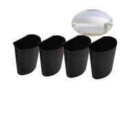 Rikyo 4Pcs Hanging Cup Holder,Rolling Cart Accessories,Plant Containers,Hanging Flower Pots,Space Saver,Storage Bucket,Pencil Holder,Make Up Pencil Holder Office,Kitchen Wall Organizer Decor (Black)