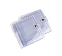 Rikyo 4x4" Photo Sleeves, 2 Pack, 36 Pockets Each, Transparent Plastic, 2 Photo Albums