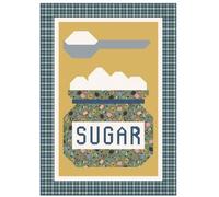 Riley Blake A Spoonful of Sugar Quilt Pattern by Jennifer Long of Sew A Story | Pieced Sugar Bowl & Spoon Design | Finished Size 30.5" x 42.5" | Nursery & Gift Quilt Sewing Pattern