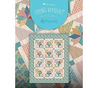 Riley Blake Assorted Quilting Books and Premium Quality Fabric Kits of Your Favorite Designers (Backing Not Included) (Spring Bouquets Pattern)