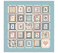 Riley Blake Bluebird Patterns A to Z Jane Austen Emma Panel Quilt Pattern - Fat Quarter Friendly, 78.5” x 78.5” Finished Size