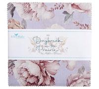 Riley Blake Daybreak on the Prairie 5” Stacker by Modern Prairie | 42 Piece Precut Fabric Bundle | Prairie Chic Quilting Squares | Americana Patchwork Fabric for Quilts, Crafts & Sewing Projects