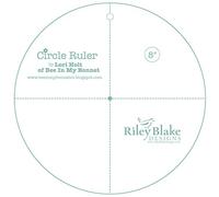 Riley Blake Designs 8 Inch Circle Ruler, Acrylic, White, Classic, Office Products