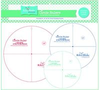 Riley Blake Designs Circle Ruler Set, 8/10/12 inches - STR4521, Acrylic