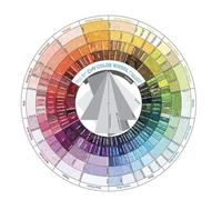 Riley Blake Designs Hand-Dyes Quilty Color Wheel - 10.5" Quilting Reference Tool for Balanced Color Palettes, Batiks, and Fabric Projects