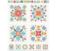 Riley Blake Flea Market Applique Panel by Lori Holt of Bee in My Bonnet and It’s Sew Emma, Perfect for Quilting, Apparel, DIY Crafting, and Home Decor (Yellow)