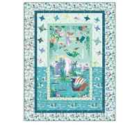 Riley Blake Forever Neverland Panel Quilt Kit by Jill Howarth | Includes Pattern & Fabric for Quilt Top & Binding | Finished Size 53.5" x 69"