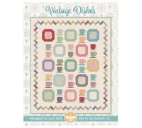 Riley Blake It's Sew Emma Vintage Dishes Quilt Pattern by Lori Holt of Bee in My Bonnet, Creative and Unique Quilt Pattern.