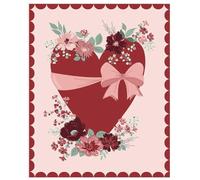 Riley Blake Love You Always Heart Panel by Sandy Gervais | 35.5” x 43” | Perfect for Quilting, Crafts & Home Décor | Valentine’s & Love-Themed Sewing Panel