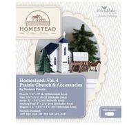 Riley Blake Machine Embroidery Patterns: Digital Design, Compatible with Major Machines, Scalable Sizes, and Detailed Instructions (Homestead #4 - Church)