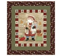 Riley Blake Naughty or Nice Panel Quilt Kit by Teresa Kogut | Includes Pattern & Fabric for Quilt Top & Binding | Finished Size 54.5” x 60.5”