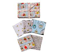 Riley Blake Quilting Weight Cotton Fabric Fat Quarter Pack ((Hubert and Sorrel Mini Pack A (5 x 50cmx55cm))