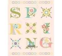 Riley Blake’s Assortment of Premium Quilting Fabric Panels, Perfect for Quilting, Apparel, DIY Crafting, and Home Decor (Hello Spring Panel Blush)