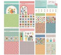 Riley Blake’s Assortment of Premium Quilting Fabric Panels, Perfect for Quilting, Apparel, DIY Crafting, and Home Decor (Calico Home Décor Zippy Bags 2 Panel)