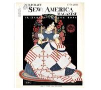 Riley Blake Sew America Betsy Ross Main Fabric Panel by J. Wecker Frisch | Vintage Sewing Ad | Patriotic Quilting Cotton | 23.5” x 43.5”
