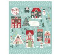 Riley Blake The North Pole Flannel Panel by My Mind’s Eye | Christmas Flannel Fabric Panel 35.5” x 43.5” | Quilt Panel for Quilting, Sewing, Holiday Blankets, Wall Hangings & Winter Crafts