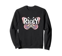 Riley Butterfly - Personalized Cute Name Word Art Sweatshirt
