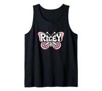 Riley Butterfly - Personalized Cute Name Word Art Tank Top