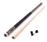 Riley Centurion American Pool Cue with Linen Wrapped Grip Section-58 (147cm) - 13mm tip-Joint Protectors and Hard Case (P2C)