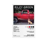 Riley Green Poster If It Wasn't for Trucks Album Cover Poster Canvas Poster Wall Art Decor Print Picture Paintings for Living Room Bedroom Decoration Unframe-style 08x12inch(20x30cm)