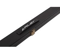 Riley Hard Snooker/Pool Cue Case (M3426-R) - for 3/4 Cut Cue with Extension, Black, 3 Piece Cue