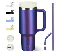 Riley Joy 40oz Insulated Tumbler with Straw and Lid, Double-Wall Vacuum Stainless Steel Water Bottle, Keeps Drinks Hot and Cold for Hours, Travel Mug for Coffee Tea Water