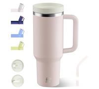 Riley Joy 40oz Insulated Tumbler with Straw and Lid, Double-Wall Vacuum Stainless Steel Water Bottle, Keeps Drinks Hot and Cold for Hours, Travel Mug for Coffee Tea Water
