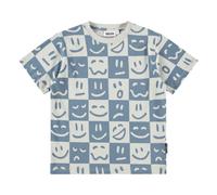Riley Mood Squares T-shirt Organic cotton Blue 8 years